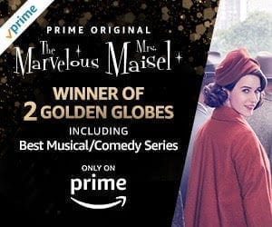 The Marvelous Mrs. Maisel, winner of two 2018 Golden Globes Awards